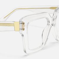 Azania - Square Crystal Eyeglasses | Vooglam Design Details