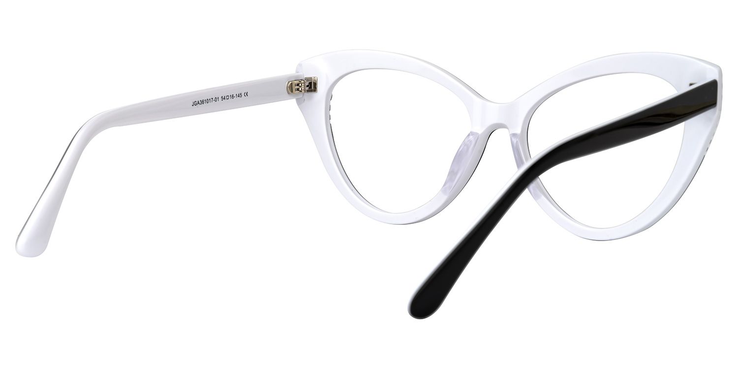 Danail - Cat Eye Black Eyeglasses | Vooglam Side View