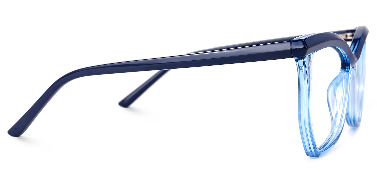 Wes - Butterfly Blue Eyeglasses | Vooglam 4