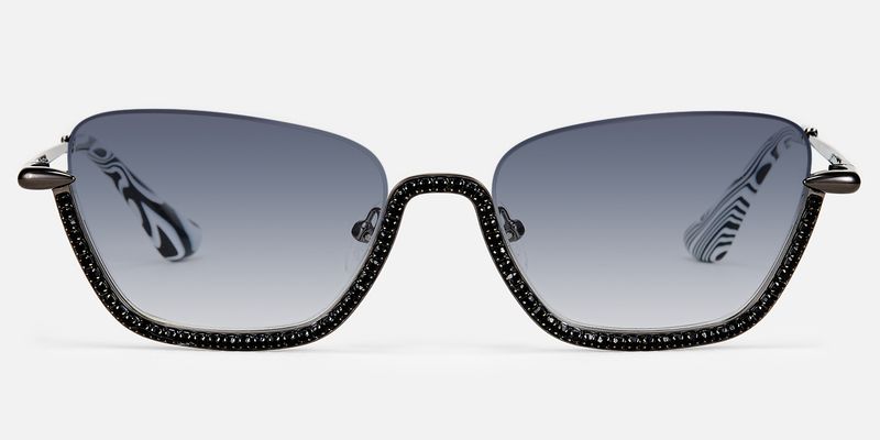 Viva - Cat Eye Black Sunglasses