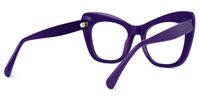 Adoracion - Butterfly Purple Eyeglasses | Vooglam Side View