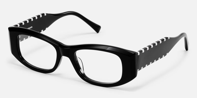 Banksy - Rectangle Black Eyeglasses