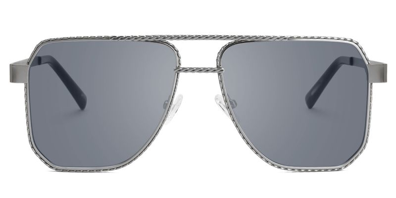 Fidelina - Aviator Silver Sunglasses