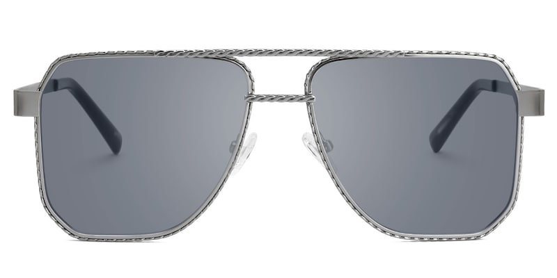 Fidelina - Aviator Silver Sunglasses