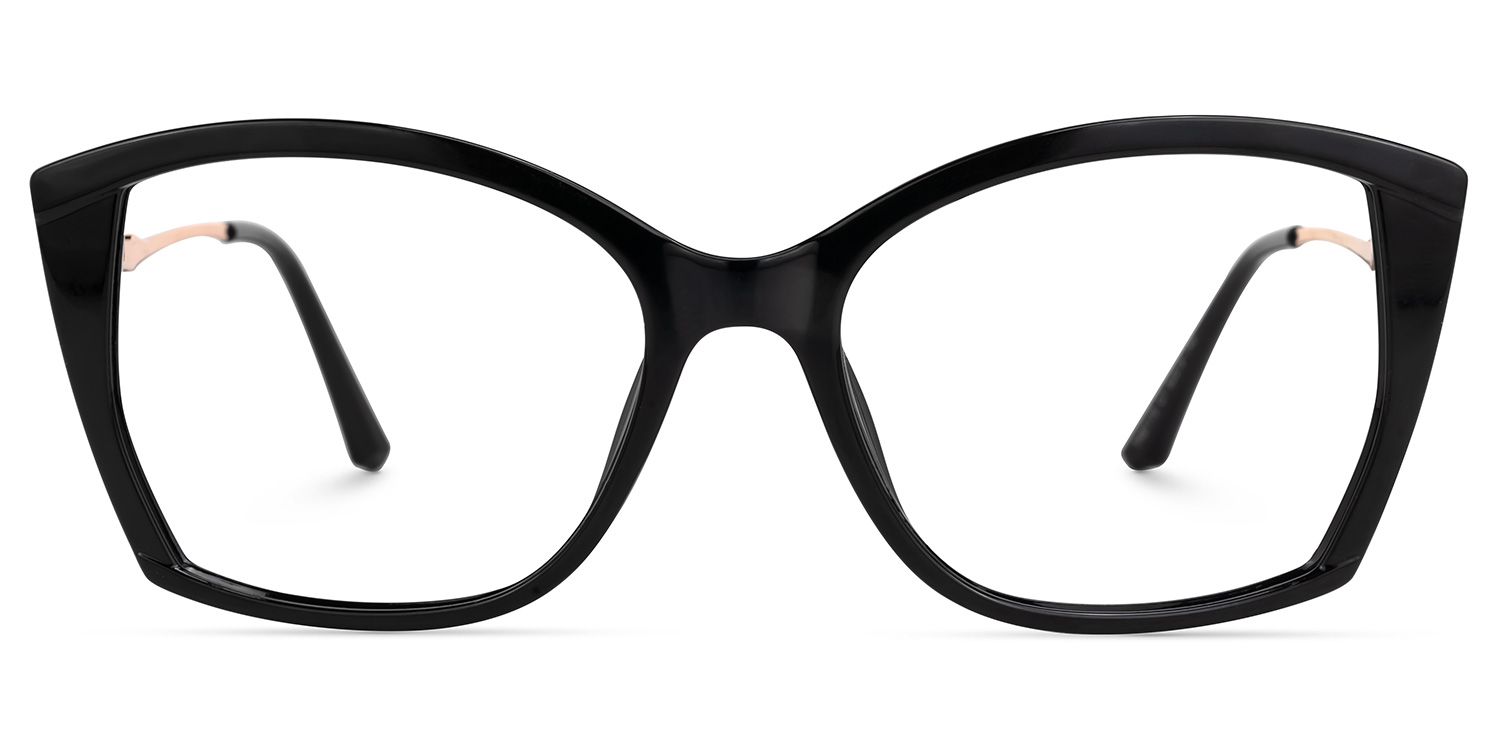 Edzia - Geometric Black Eyeglasses product detail 2