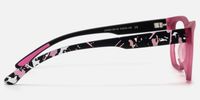 Nocturnal - Geometric Purple Eyeglasses | Vooglam Side View