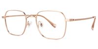 Deimena - Rectangle Gold Eyeglasses | Vooglam Front View