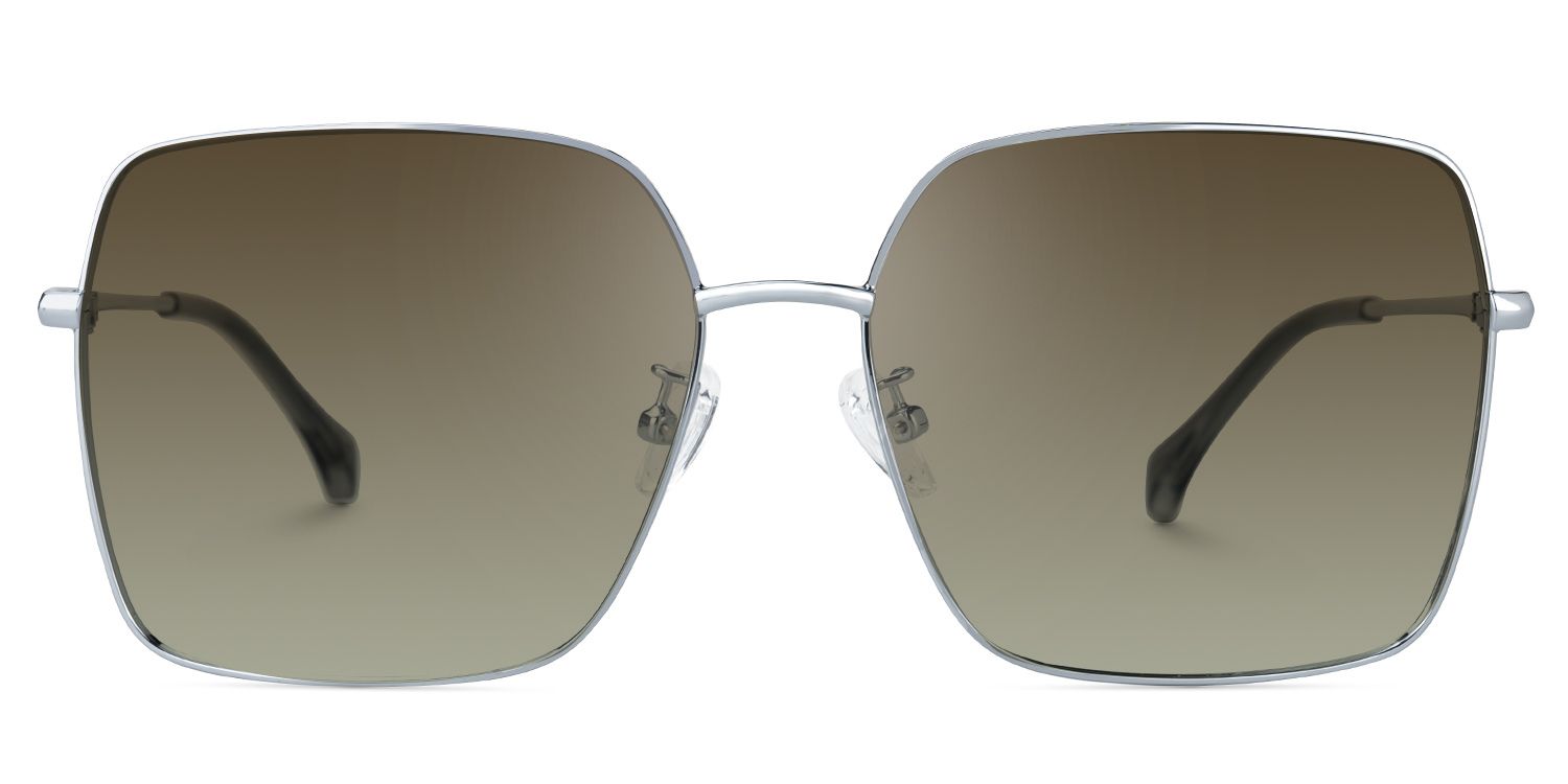 Elmer - Aviator Silver Sunglasses | Vooglam Angle View