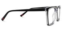 Eckhart - Rectangle Crystal Eyeglasses | Vooglam