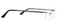 Eilley - Rectangle Grey Eyeglasses | Vooglam 