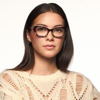 Siren - Cat Eye Two-tone Eyeglasses | Vooglam On Model 1