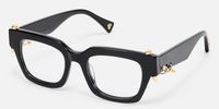 Sabrina - Rectangle Black Eyeglasses