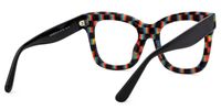 Faustyna - Square Multicolor Eyeglasses | Vooglam Side View