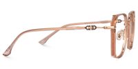 Denji - Geometric Champagne Eyeglasses | Vooglam 