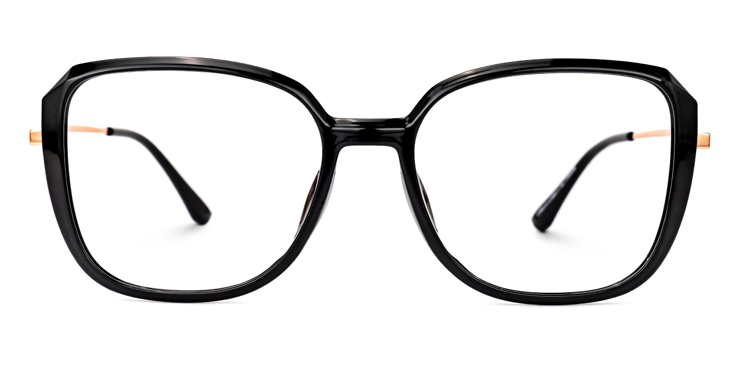 

Denham - Rectangle Black Eyeglasses