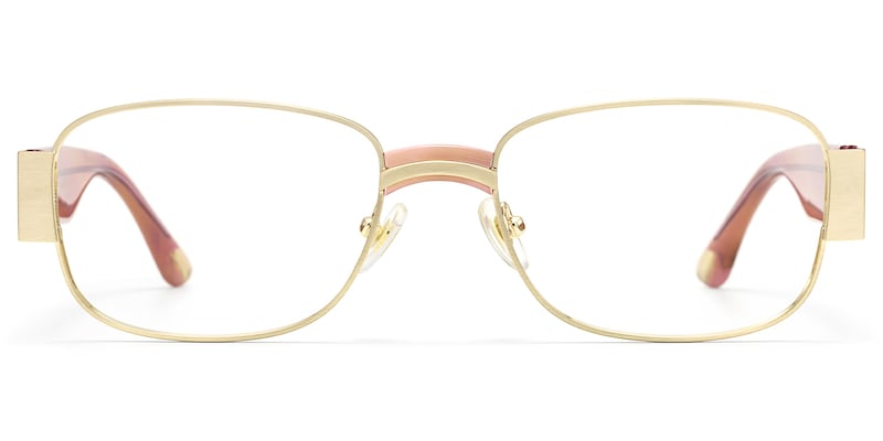 Nyame - Rectangle Gold Eyeglasses