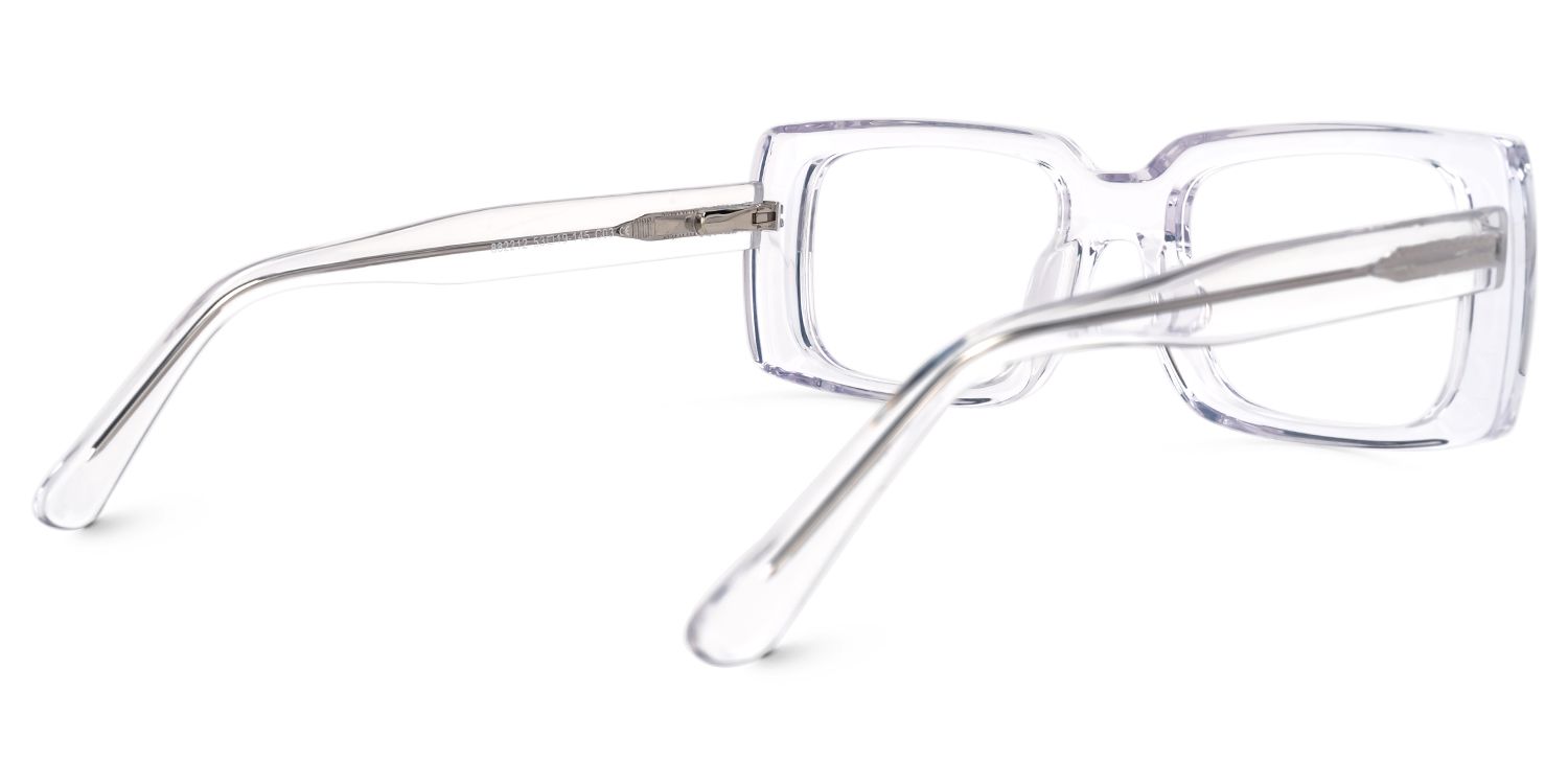 Eirwyn - Rectangle Crystal Eyeglasses | Vooglam Side View