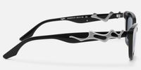 No Fate - Cat Eye Black Sunglasses | Vooglam Side View
