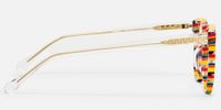 Boban - Round Yellow Eyeglasses | Vooglam Side View