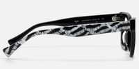 Wild Beat - Square Black Eyeglasses | Vooglam Side View