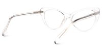 Eleanore - Cat Eye Crystal Eyeglasses | Vooglam Side View