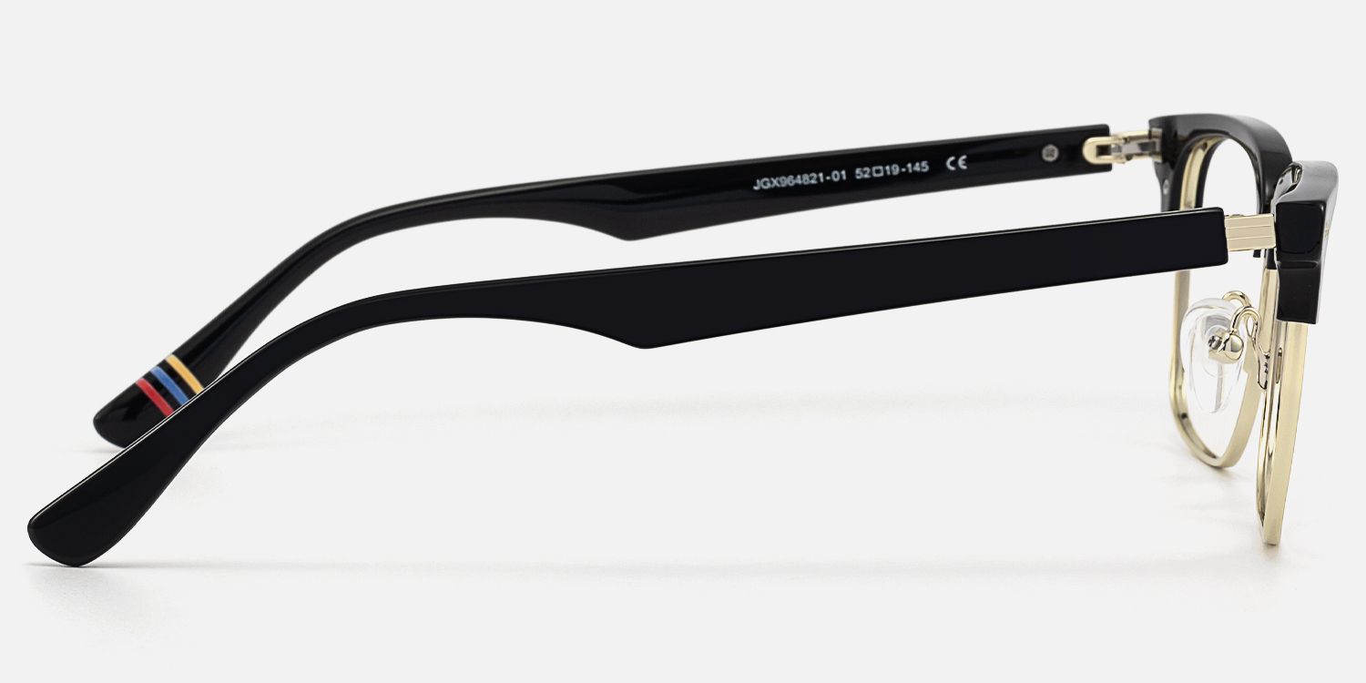 Preppy - Rectangle Black Eyeglasses product detail 3