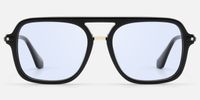 Marfa - Light Tint Aviator Black Sunglasses | Vooglam Angle View