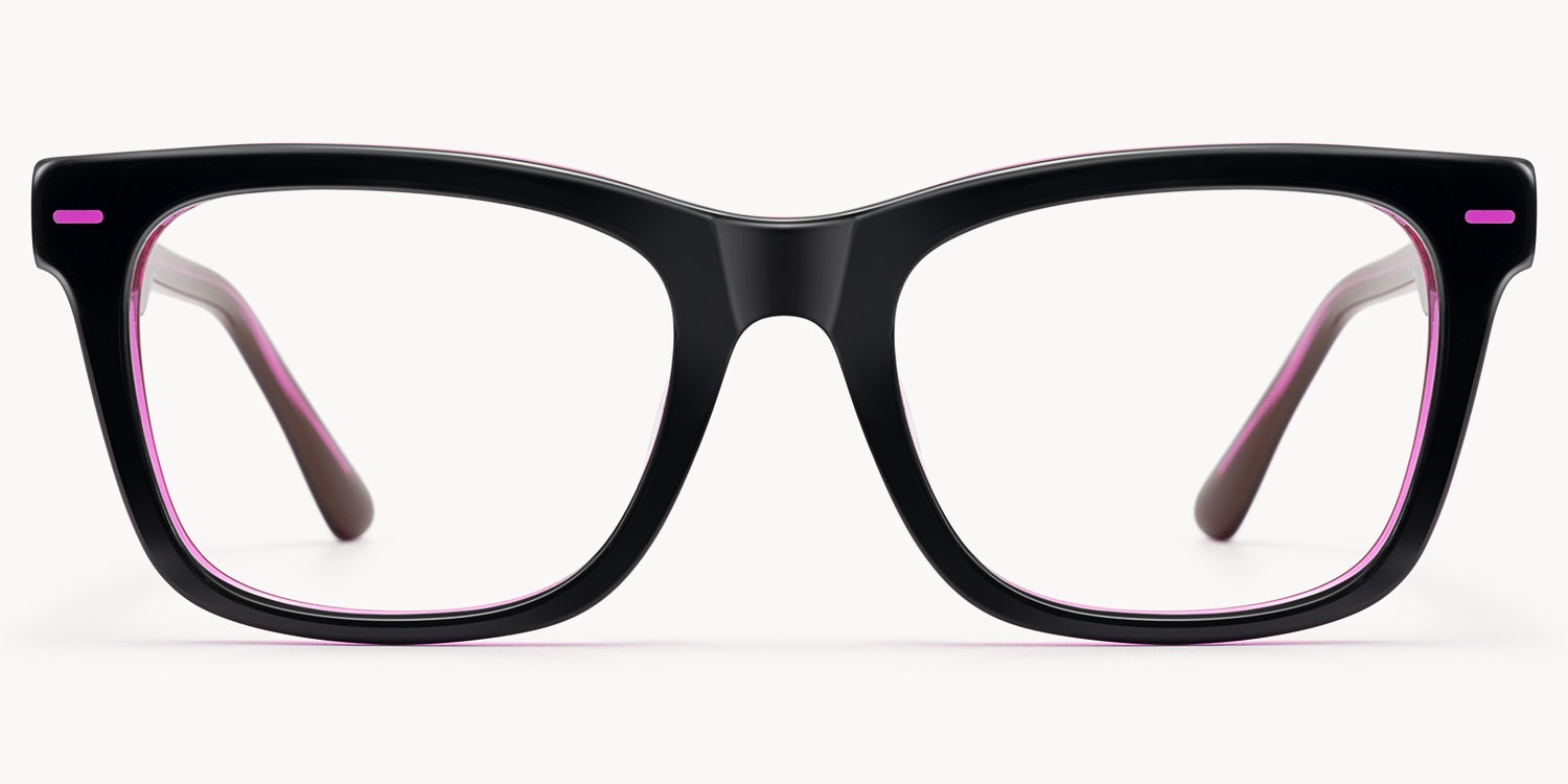 Ether - Square Black Eyeglasses - 1