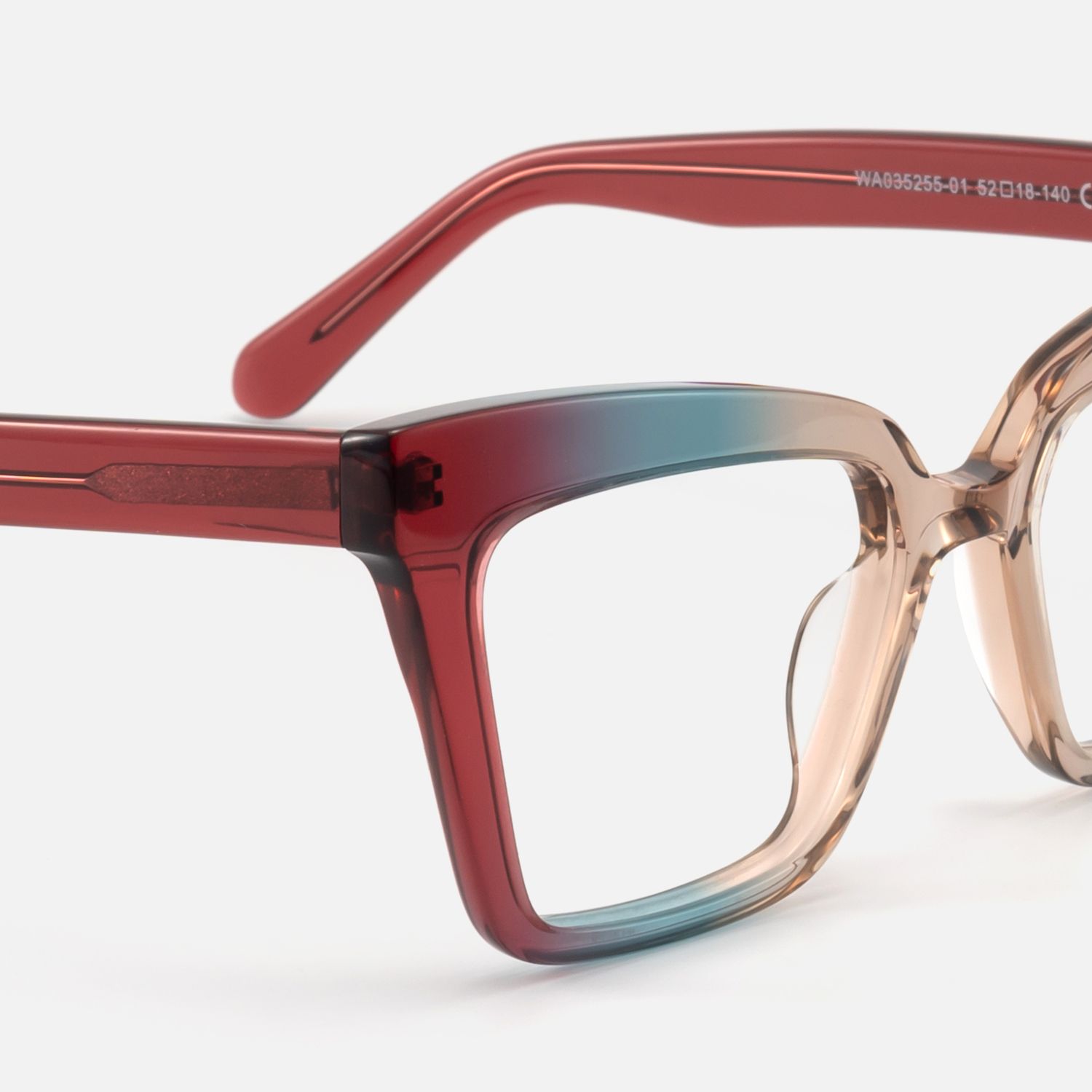 Galarza -  Vaporwave Vibe Gradient Red Eyeglasses | Vooglam Design Details