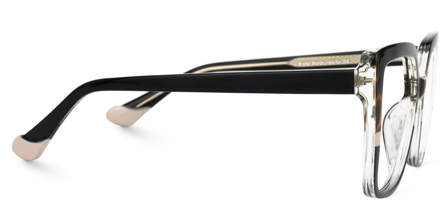 Faizan - Square Black/Tortoise Eyeglasses | Vooglam 4