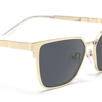 Hologram - Rectangle Gold Sunglasses - 5