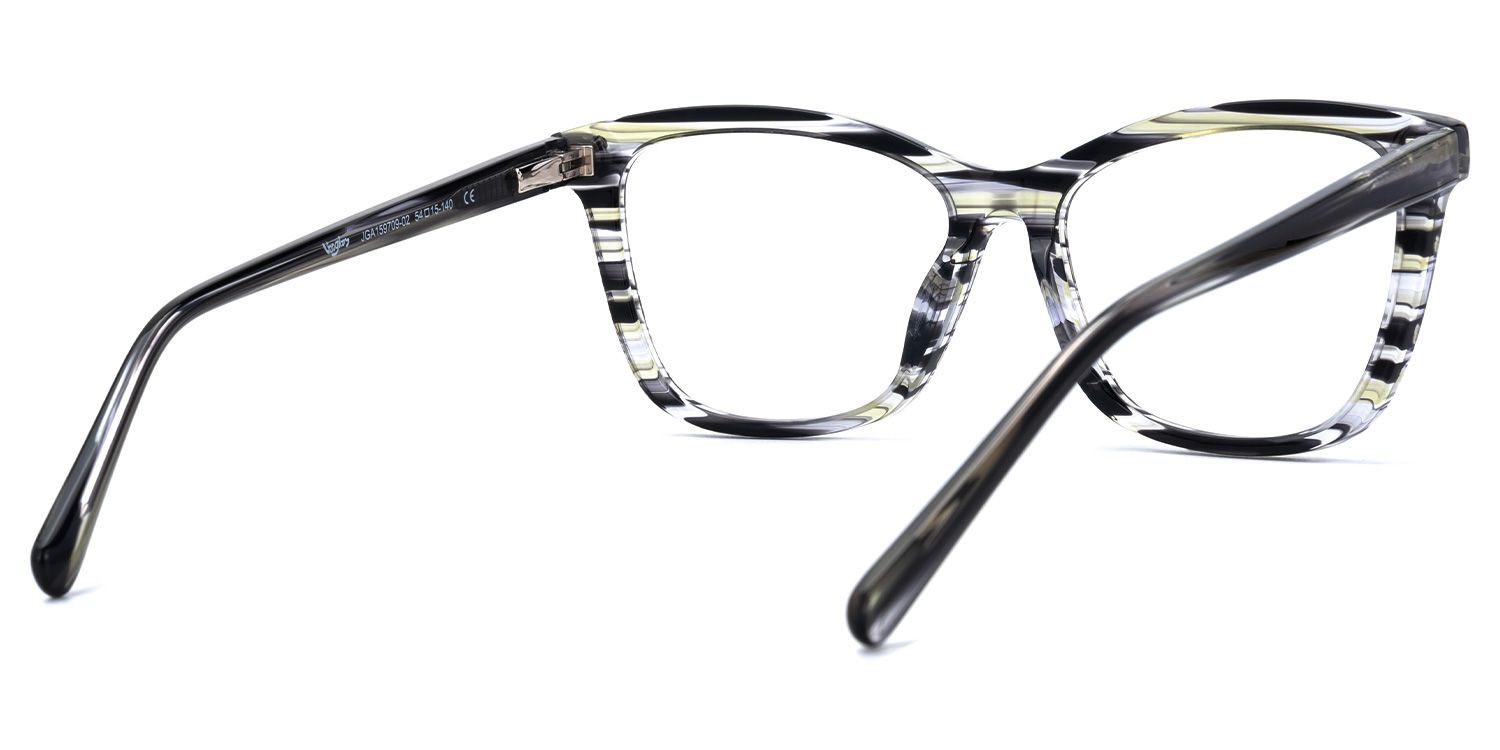 Lalage - Butterfly Pattern Eyeglasses | Vooglam Side View