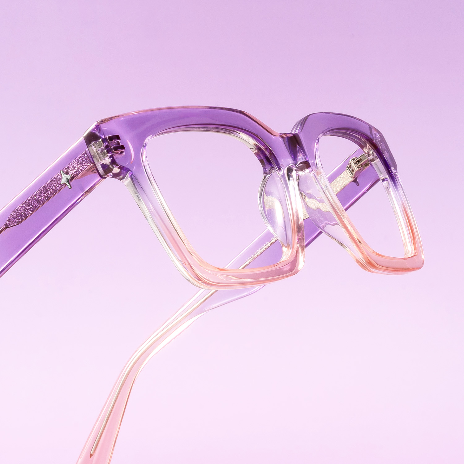 Loop - Square Two-tone Eyeglasses - 1