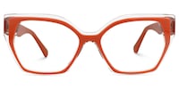 Delyth - Cat Eye Orange Eyeglasses - 1