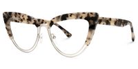 Daryl - Cat Eye Tortoise Eyeglasses | Vooglam Front View