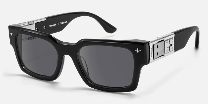 The Programmer - Rectangle Black Sunglasses