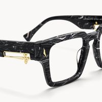Stiletto - Rectangle Black Eyeglasses - 4