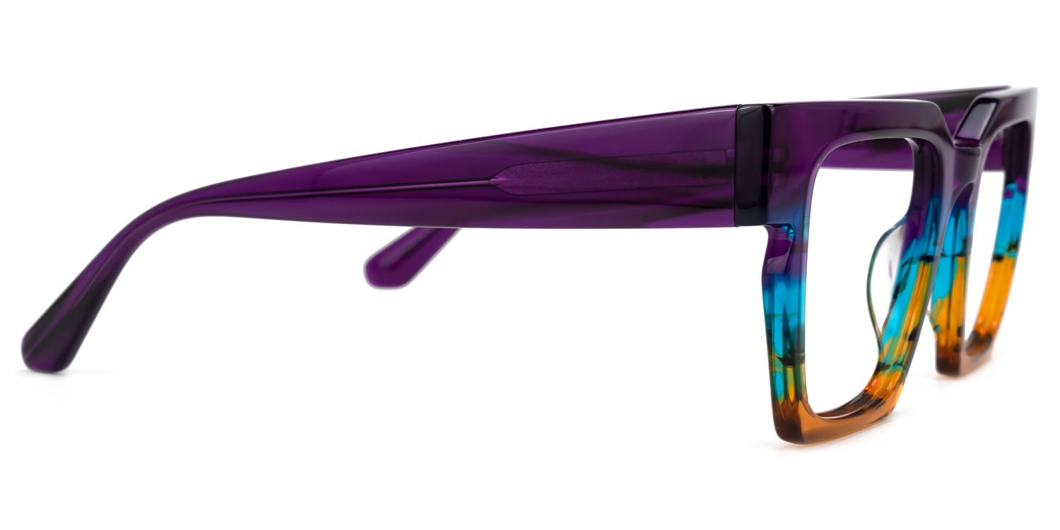 Ekanta - Square Multicolor Eyeglasses | Vooglam 4