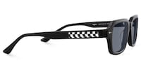 Narges - Rectangle Black Sunglasses - 4