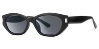 Reign - Geometric Black Sunglasses | Vooglam Front View
