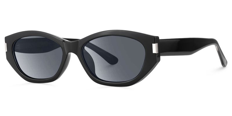 Reign - Geometric Black Sunglasses | Vooglam