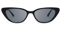 Naoya - Cat Eye Black Sunglasses | Vooglam Angle View