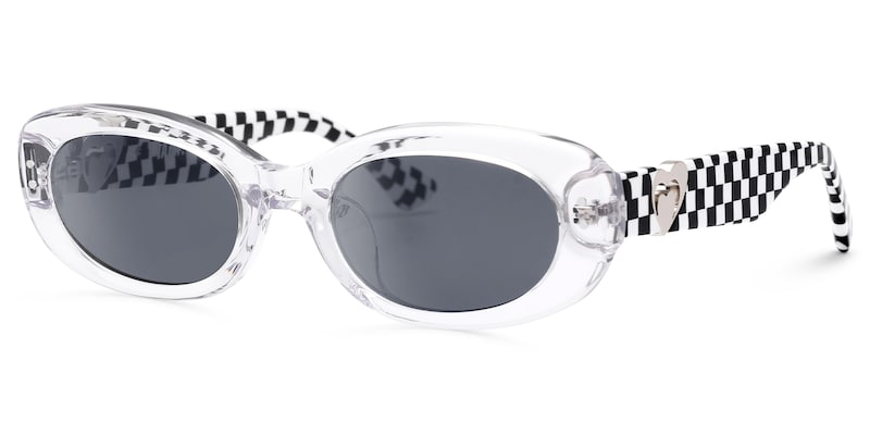 TADA - Oval Crystal Sunglasses