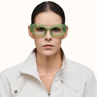The Geologist - Geometric Green Eyeglasses - 5