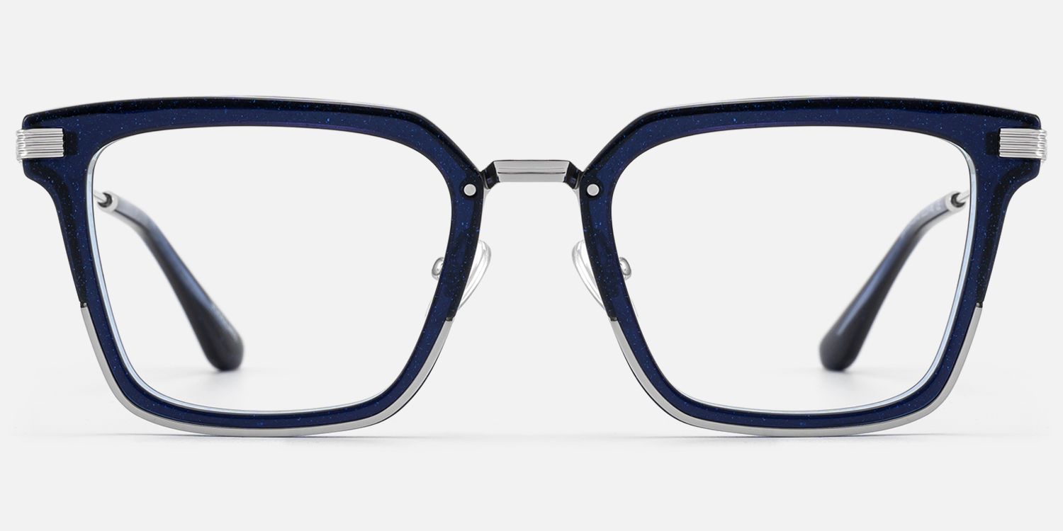 Kassel - Urban Modular Navy Blue Glasses | Vooglam Angle View