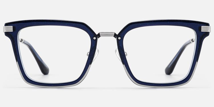 Kassel - Urban Modular Navy Blue Glasses | Vooglam