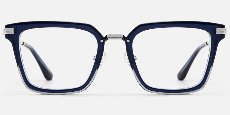 Kassel - Urban Modular Navy Blue Glasses | Vooglam