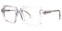 Eladio - Rectangle Crystal Eyeglasses | Vooglam Front View