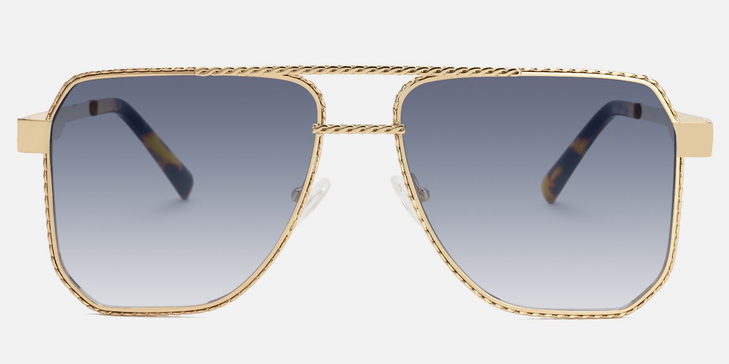 Fidelina - Aviator Gold Sunglasses product detail 2
