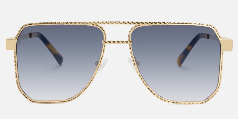 Fidelina - Aviator Gold Sunglasses